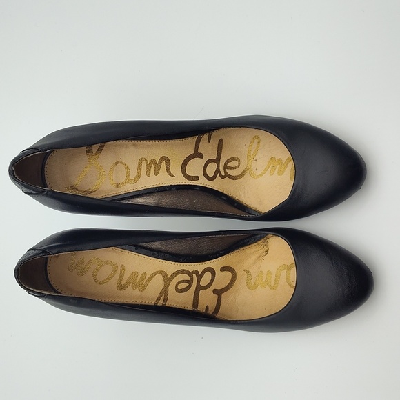 Sam Edelman Black Leather Heels - Picture 7 of 8